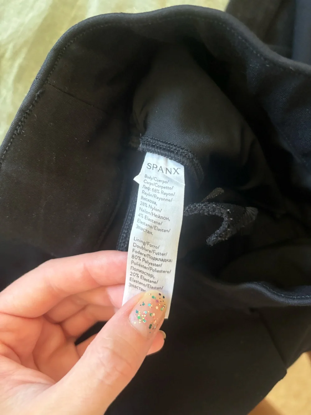 SPANX The Perfect Pant High Rise Flare Black Size Medium